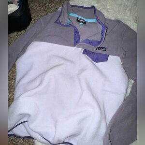 Purple Patagonia Fleece Pullover